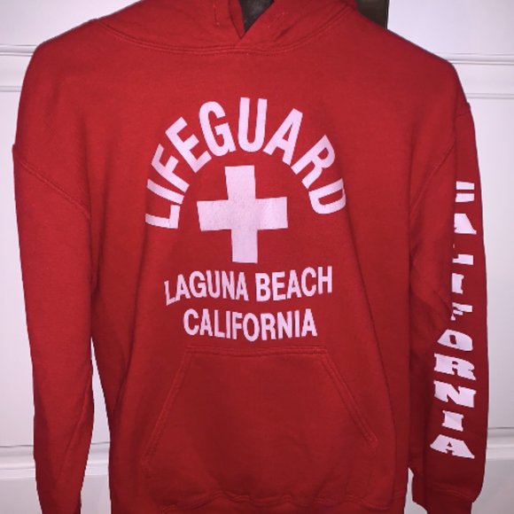 Red Lifeguard Hoodie - Picture 1 of 2